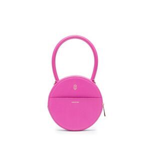 AZ FACTORY Leather Circular Handbag Women FUCHSIA Handbags